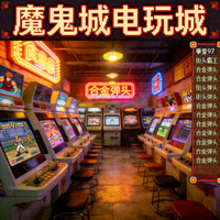 魔鬼城电玩城游戏主界面截图，展示街机游戏大厅